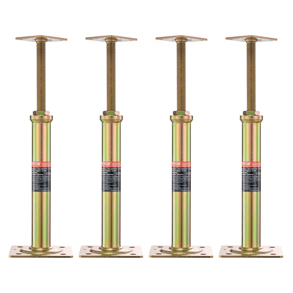 VEVOR 4PCS Adjustable Floor Jack Post House Floor Leveling Lift 11.6"-16" Height