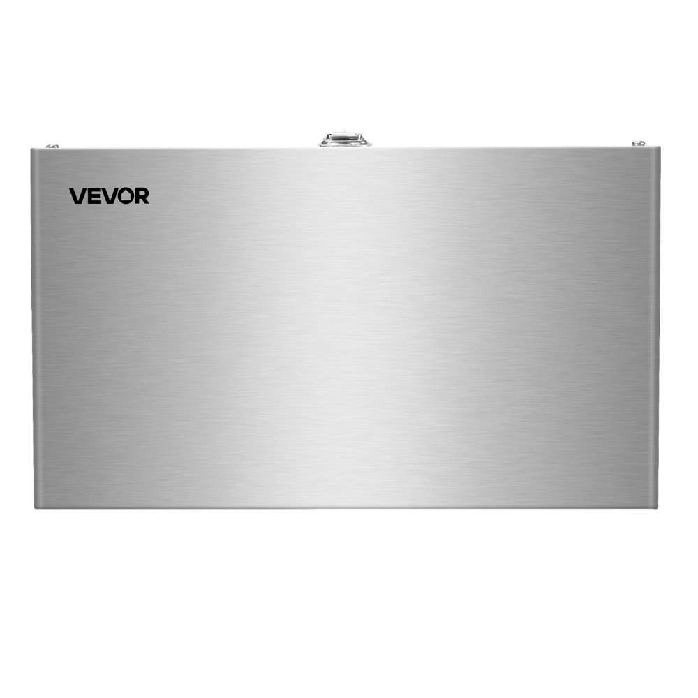 VEVOR Battery Box, Group 24/31 Trolling Motor Battery Box, Marine Batteries Case with Lock, Handles and Rubber-Grommet Cable Holes, Stainless Steel Shell, Suitable for Cars, Boats & Trolling Motors