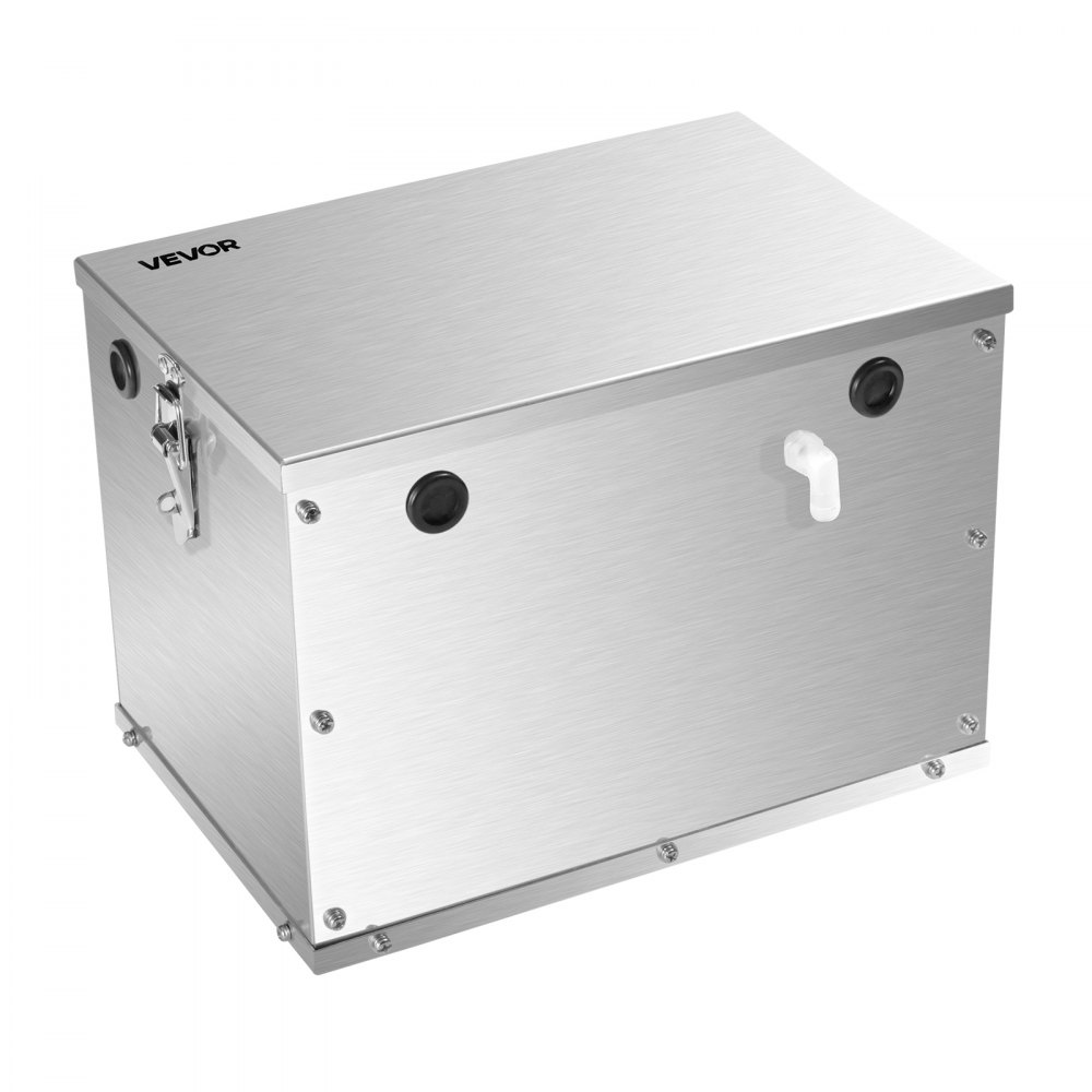 VEVOR Accubox, Groep 24/31, Accubox voor Marine Accu's met Handgrepen en Kabelgaten met Rubberen Doorvoertule, Aluminium Behuizing, Geschikt voor Off-Road Race Auto's en Vrachtwagens