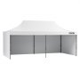 VEVOR Pavilion 304,8 x 609,6 x 320 cm Tuintent 500D PU Zilveren Stof Opvouwbare Paviljoen Hoogte Verstelbaar Inclusief Opbergtas Partytent 12-16 Personen Pop-up Tent Tuinpaviljoen voor Kampeertrip