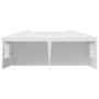 VEVOR Gazebo, 5,9 x 2,96 x 2,65 m, Partytent, Tuintent met Zijwanden en Geventileerde Ramen, 3 Hoogte-instellingen, Zonwering voor Buitenevenementen, Wit