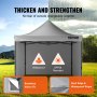 VEVOR Pavilion 304,8x304,8x320cm Tuintent 500D PU Zilveren Stof Opvouwbare Paviljoen Hoogte Verstelbaar Inclusief Opbergtas Partytent 6-8 Personen Pop-up Tent Opvouwbare Tent Tuinpaviljoen voor Kampeertrip
