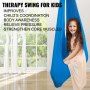 Blauwe hangmat met bevestiging voor kinderen of volwassenen voor therapie autisme ADHD Asperger