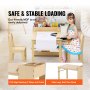 VEVOR kinderzitgroep, kindertafel, 2 kinderstoelen, 1 tafel, kinderzitgroep van MDF van de kwaliteit P2, 2 in 1 kindertafelset, bureau en kast, geschikt voor kinderen van 2-8 jaar, speelkamer