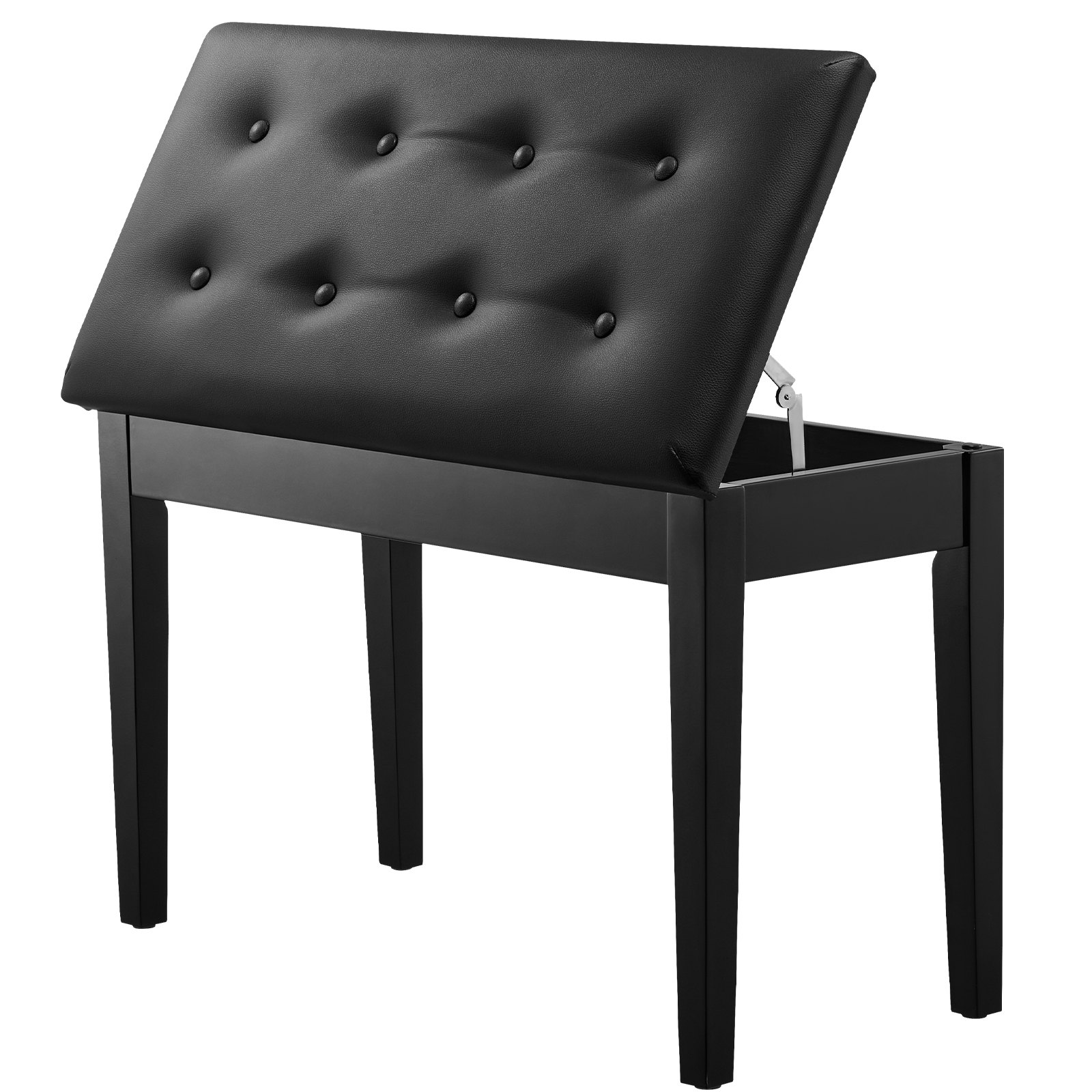 VEVOR Pianokruk 750 x 355 x 490 mm, Pianobank, Pianostoel met hoogwaardige bekleding, Opbergvak voor muziekboeken, Houten pianobank, Krukzitting, Voor kaptafel en woonkamer