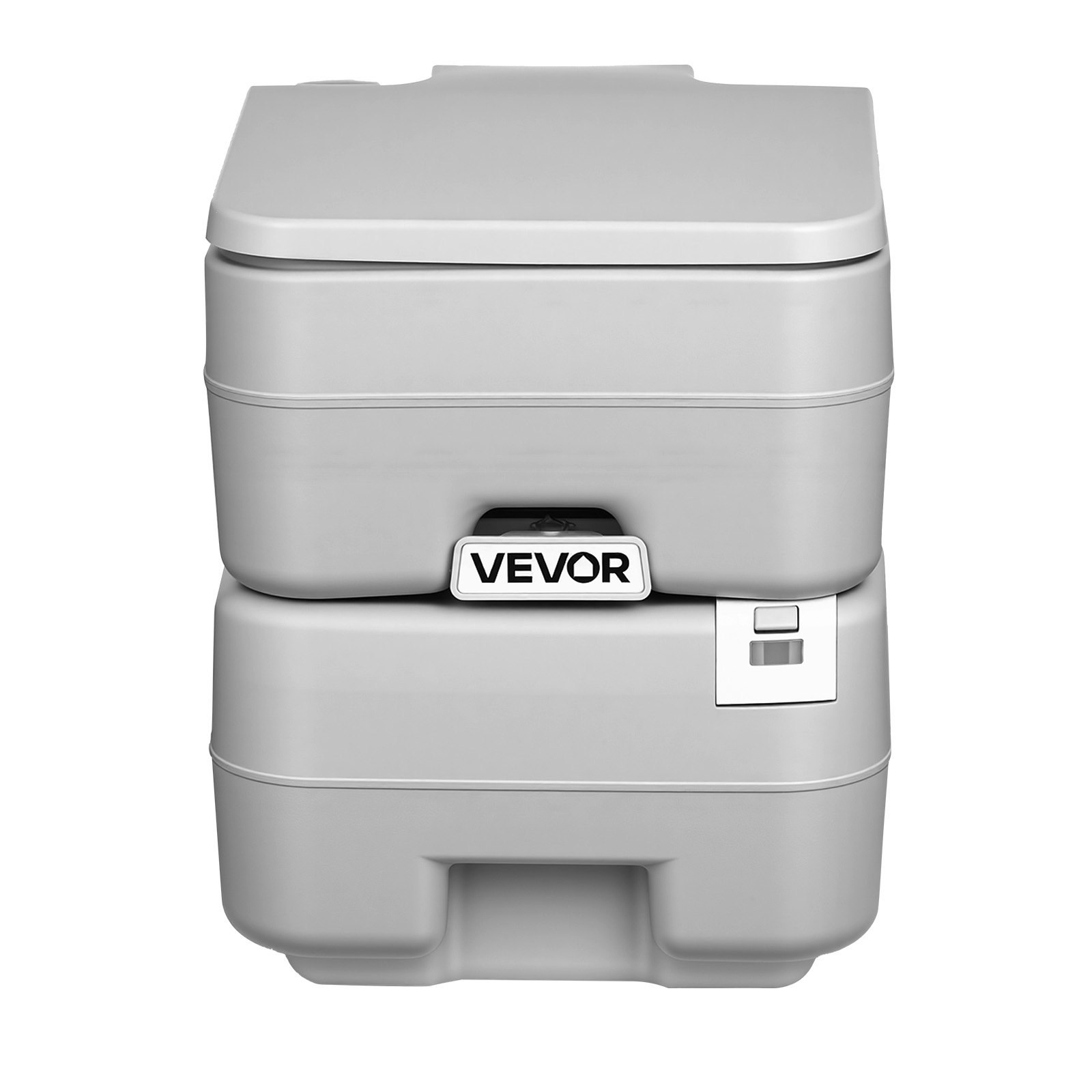 VEVOR draagbaar toilet met verwijderbare afvaltank van 20 liter en 120 spoelingen, campingtoilet, reistoilet met vulniveau-indicator, geschikt voor camperreizen, kamperen, wandelen, boottochten en excursies.