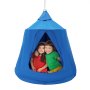VEVOR hanging cave 150 kg hanging bag children for indoors and outdoors, hammock 110x117cm, sensory rocking chair with LED fairy lights, hanging tent, play tent for children and adults