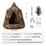 VEVOR hanging cave 150 kg capacity hanging tent for indoor and outdoor hanging bag sensory swing chair with LED fairy lights 110 x 117 cm hanging tent hanging chair for children and adults camouflage