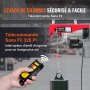 VEVOR elektrische kabellier 500kg tot 1000kg hefhoogte 12m kabeltakel motorlier 1600W motor katrol 10m/min hefsnelheid takel met draadloze afstandsbediening kabeltakel kettingtakel