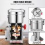 VEVOR Portable Grain Mill 1000g Grinder 3750W Multifunction Kitchen Mill Stainless Steel Grinder Powder Machine Timing Dry Grinder for Herbs/Spices/Grains etc. Includes Blades & Brushes