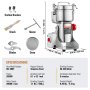 VEVOR 500g Electric Grain Mill Grinder, High Speed 2000W Commercial Spice Grinders, Stainless Steel Pulverizer Powder Machine, for Dry Grains Spices Cereals Coffee Corn Pepper, Swing Type