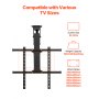 VEVOR Motorized Ceiling TV Mount, TV Wall Mount for 32 to 65 Inch TV, Electric Adjustable Ceiling TV Mount, Motorized Flip Down TV Mount Bracket with Max VESA 24 x 24 in, Fits TVs Up to 88 lbs