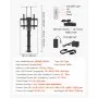 VEVOR Gemotoriseerde TV-liftstandaard Verstelbare TV-liftstandaardbevestiging (draagvermogen 60 kg), verticale elektrische TV-beugel met afstandsbediening, voor 813-1397 mm (niet in kast)