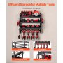 VEVOR Power Tool Organizer Wall Mount, 4-Layer Storage Rack with 4 Drill Holders, Tools Holder and Storage Rack with Screwdriver Holder, Garage Tool Organizer for Garage, Workbench, and Workshop