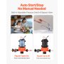 VEVOR membraanpomp, 12 V DC, 15,1 l/min, zelfaanzuigende 3-kamer membraanwaterpomp met automatische drukschakelaar, 2,75 bar druk, voor campers, caravans, schepen, jachten, autowasstraten.