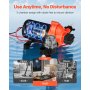 VEVOR membraanpomp, 12 V DC, 15,1 l/min, zelfaanzuigende 3-kamer membraanwaterpomp met automatische drukschakelaar, 2,75 bar druk, voor campers, caravans, schepen, jachten, autowasstraten.