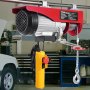 VEVOR elektrische lier, 400 kg, motorlier met 4,2 m bekabelde afstandsbediening, 12 m hefhoogte met enkele kabel, enkele/dubbele lussen, noodstop, hijsgereedschap voor garage, magazijn, fabriek