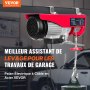 VEVOR elektrische lier 300kg tot 600kg hefhoogte 12m kabeltrekmotorlier 1150W motorblok en takel 10m/min hefsnelheid takel met kabel afstandsbediening kabeltakel kettingtakel