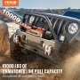 VEVOR Electric Winch Truck 10,000 lb Synthetic Rope Waterproof Remote Control