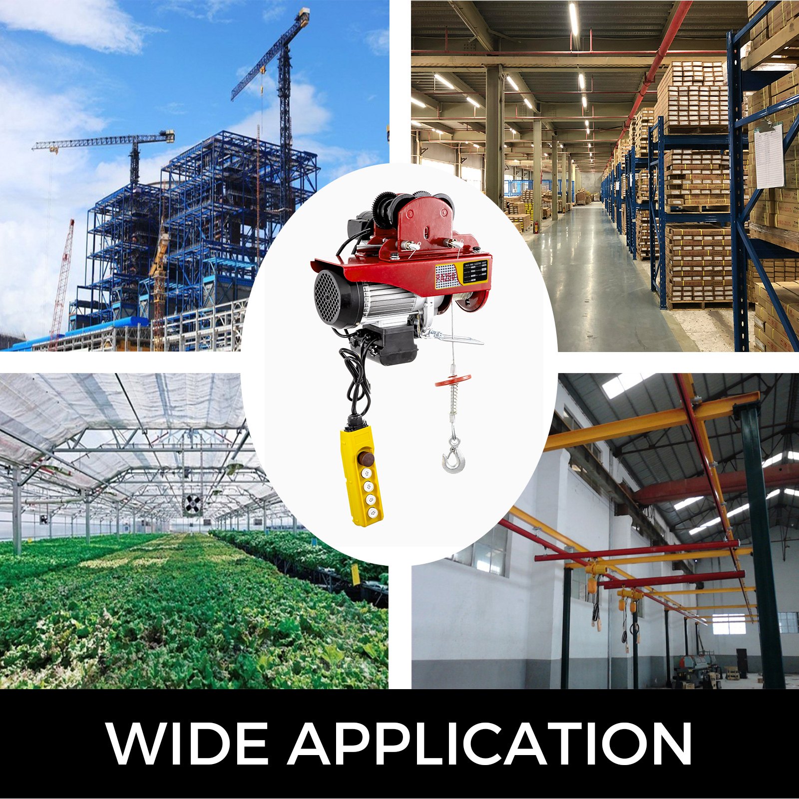 Vevor Elektrische Lier Elektrische Takel Electric Winchhoist Trolley 250kg 510w