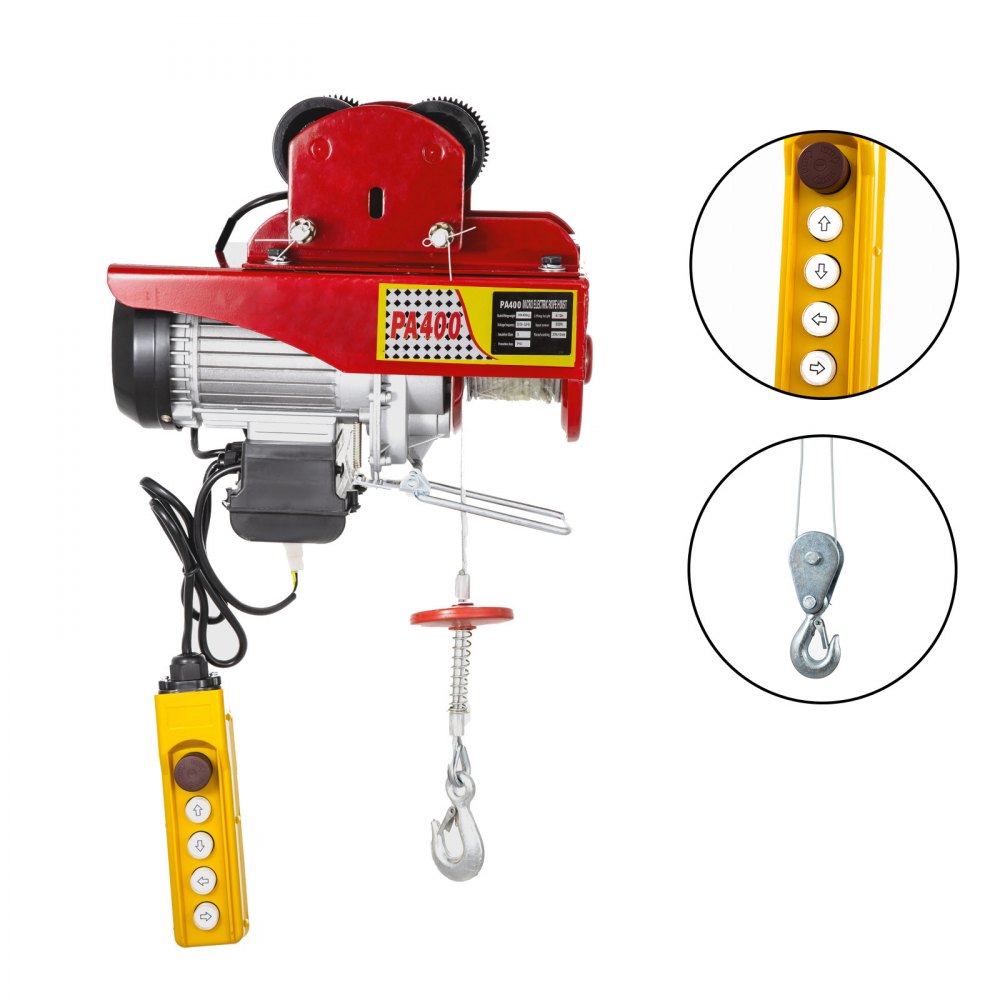 Electric Wire Rope Hoist With Trolley Remote Control Heavy Duty Lifting Great