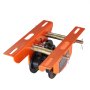 VEVOR Electric Hoist Manual Trolley, 1100 lbs/0.5 Ton Capacity for PA200 PA250 PA300 PA400 PA500, Push Beam Trolley with Dual Wheels, 2.36"-4.72" Adjustable Flange Width for Straight Curved I Beam