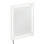 VEVOR LED badkamerspiegel cosmetische spiegel (50 x 70 cm) met voor- en achterverlichting, condensvrije spiegel, traploos dimbare badkamerspiegel met 3 kleurtemperaturen, wandmontage