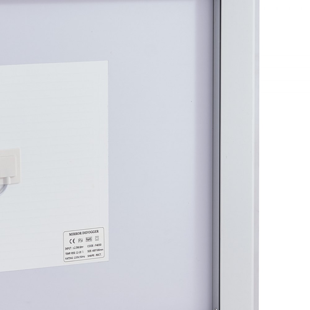 VEVOR LED badkamerspiegel cosmetische spiegel (70 x 100 cm) met voor- en achterverlichting, condensvrije spiegel, traploos dimbare badkamerspiegel met 3 kleurtemperaturen, wandmontage