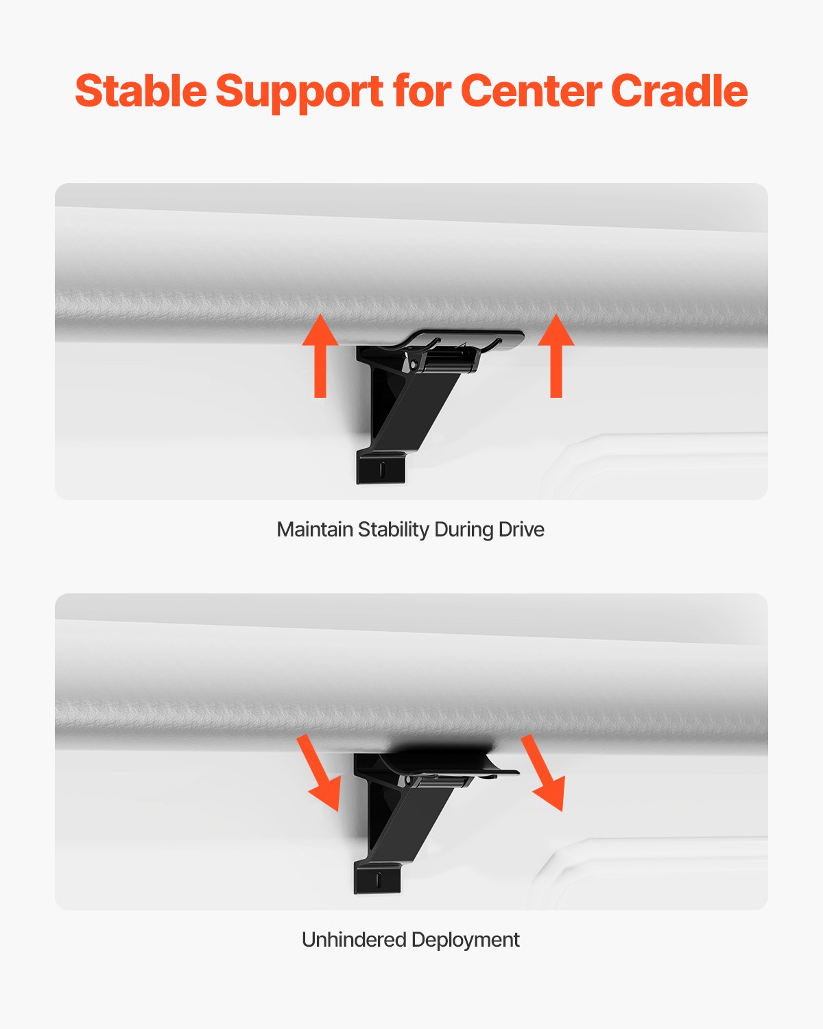 VEVOR Motorized RV Awning Complete Kit, 19' Retractable Awning with Aluminum Alloy Frame, Outdoor Trailer Awning, Fit for Most RVs(Black Fade)