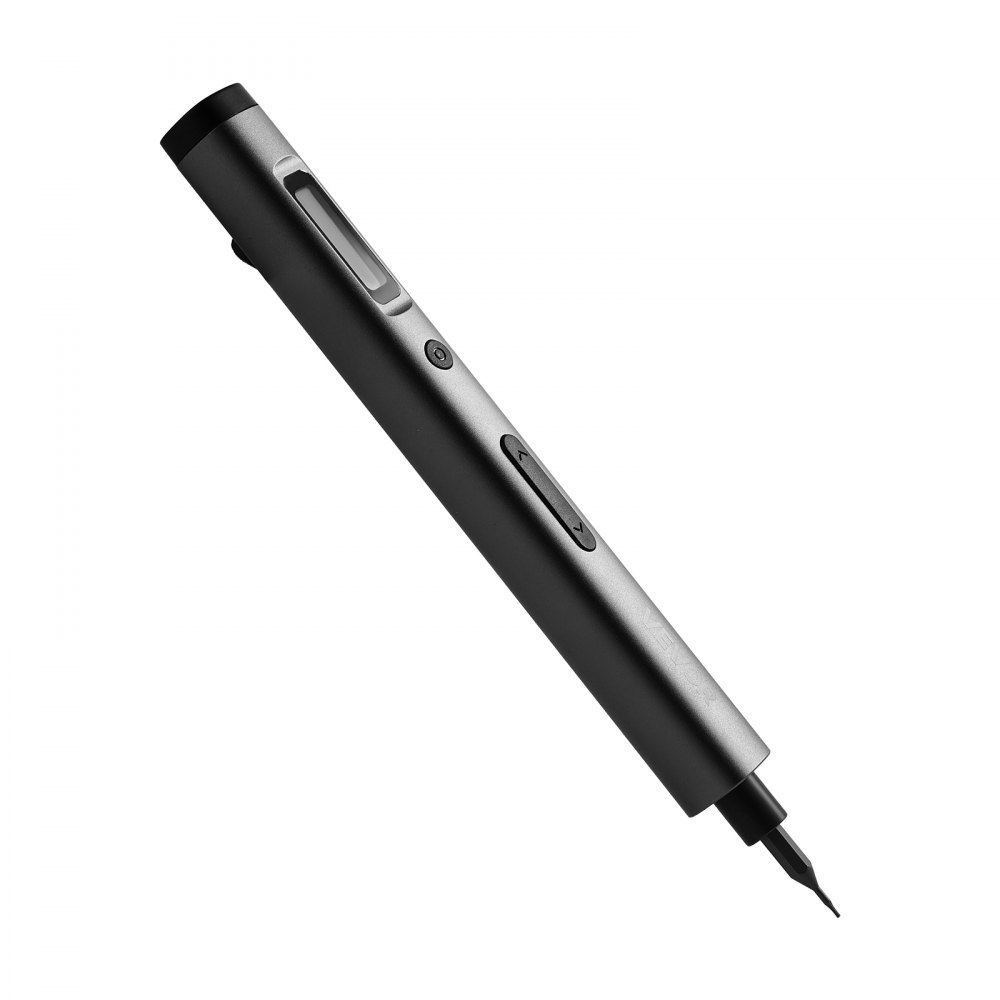 VEVOR Elektrische precisieschroevendraaier (52 magnetische bits) Mini elektrische schroevendraaier met magnetische opbergdoos, led-lampje en type-C-oplaadfunctie, voor het repareren van mobiele telefoons en laptops