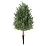 VEVOR Artificial Topiary Cedar Bush 3 Ft Set of 2 Greenery Fake Shrubs, PE Faux Trees with Ground Spikes, Indoor & Outdoor Green Plant for Front Door, Entryway, Porch, Balcony, Patio, Garden