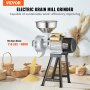 VEVOR 3000W Electric Grain Grinder Corn Wheat Flour Cereal Mill Wet & Dry