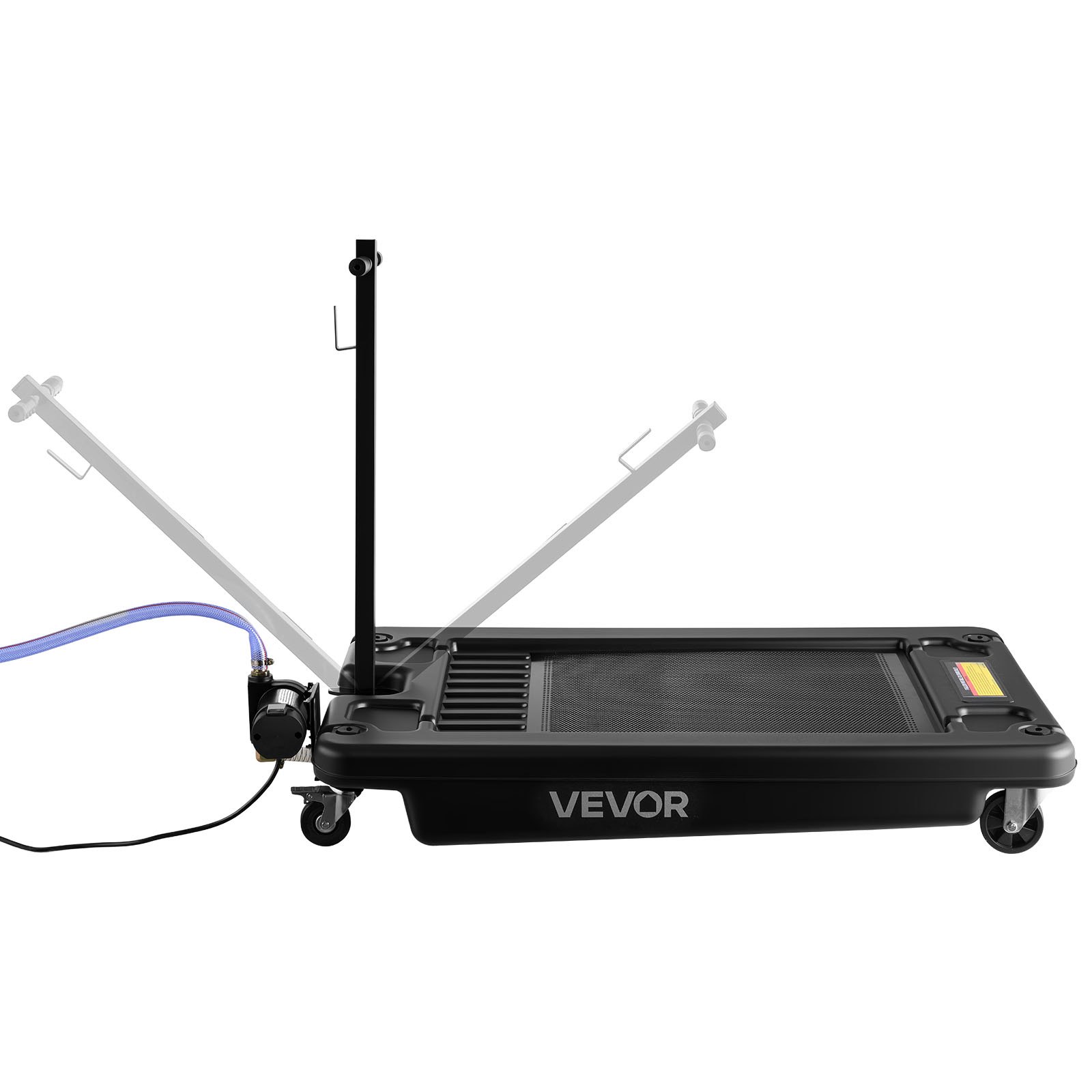 VEVOR Low Profile Olieopvangbak, 64 liter inhoud, olieverversingscontainer met elektrische pomp en 2,2 m slang, geschikt voor auto's, SUV's, vrachtwagens, motoren, terreinwagens, metaal