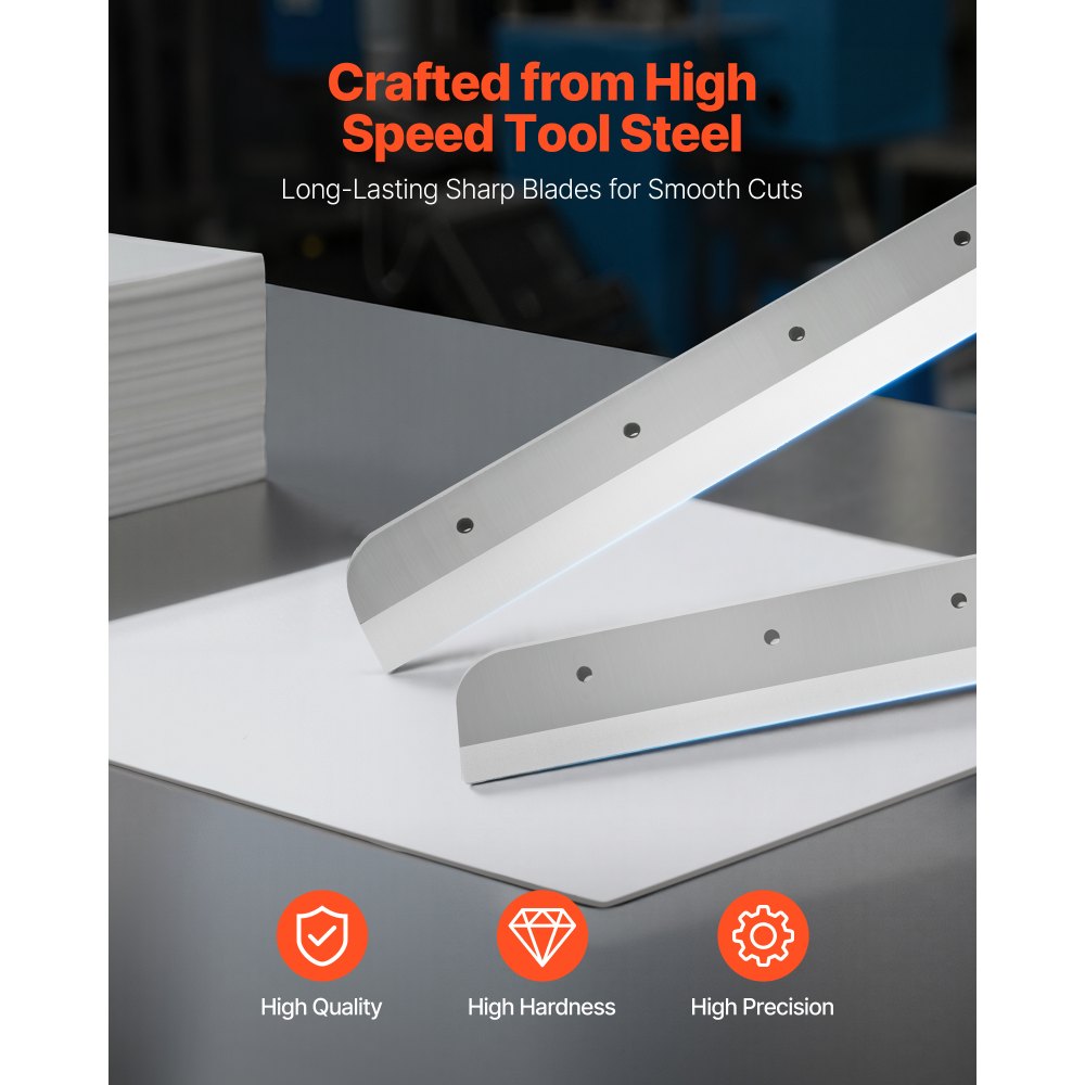 VEVOR elektrische papiersnijder, krachtige papiersnijder, 45 cm snijbreedte, 4 cm snijdikte, grote elektrische guillotine met infraroodfunctie en vervangend mes, 500 W