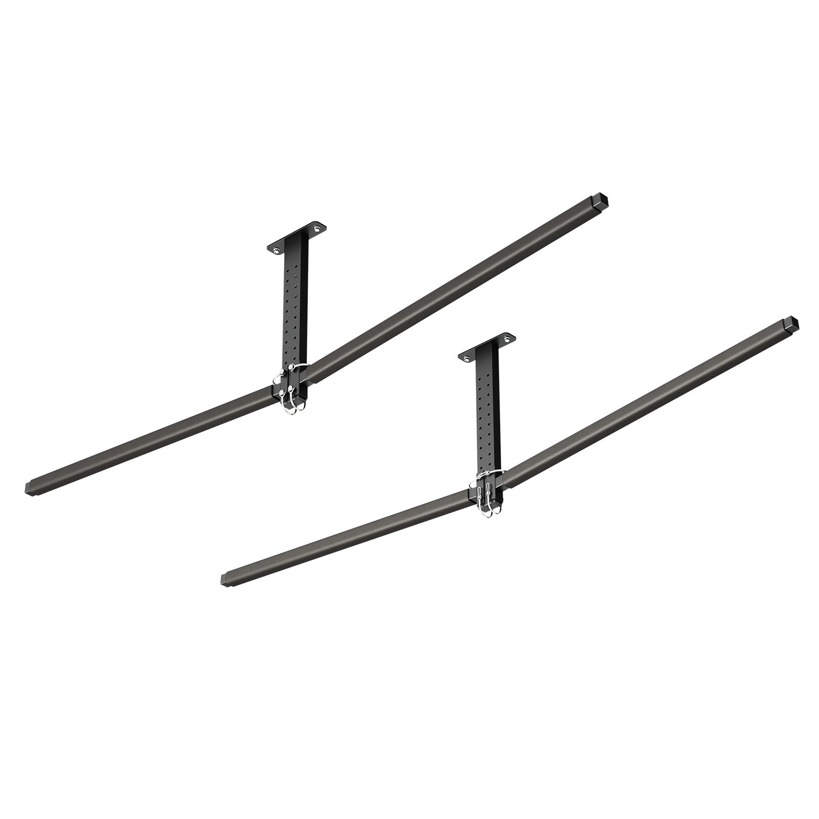 VEVOR Kajakopbergrek voor 2 kajaks/kano's/surfplanken/paddleboards, kajakstandaard, plafondrek voor montage in de garage, verstelbare kajakhouder (plafondmontage) met een draagvermogen van 113,4 kg