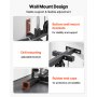 VEVOR Lat Pulldown Station, 3-in-1 wandgemonteerde lat pulldown toren, krachtstation tot ca. 227 kg met lat pulldown stang en kabelkatrol, krachttraining voor rug, armen, schouders en buikspieren, lat pulldown machine voor thuisfitnesscentrum