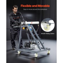 VEVOR Elektrische pijpenbuiger 750W pijpenbuiger met 6L hydraulische cilinder