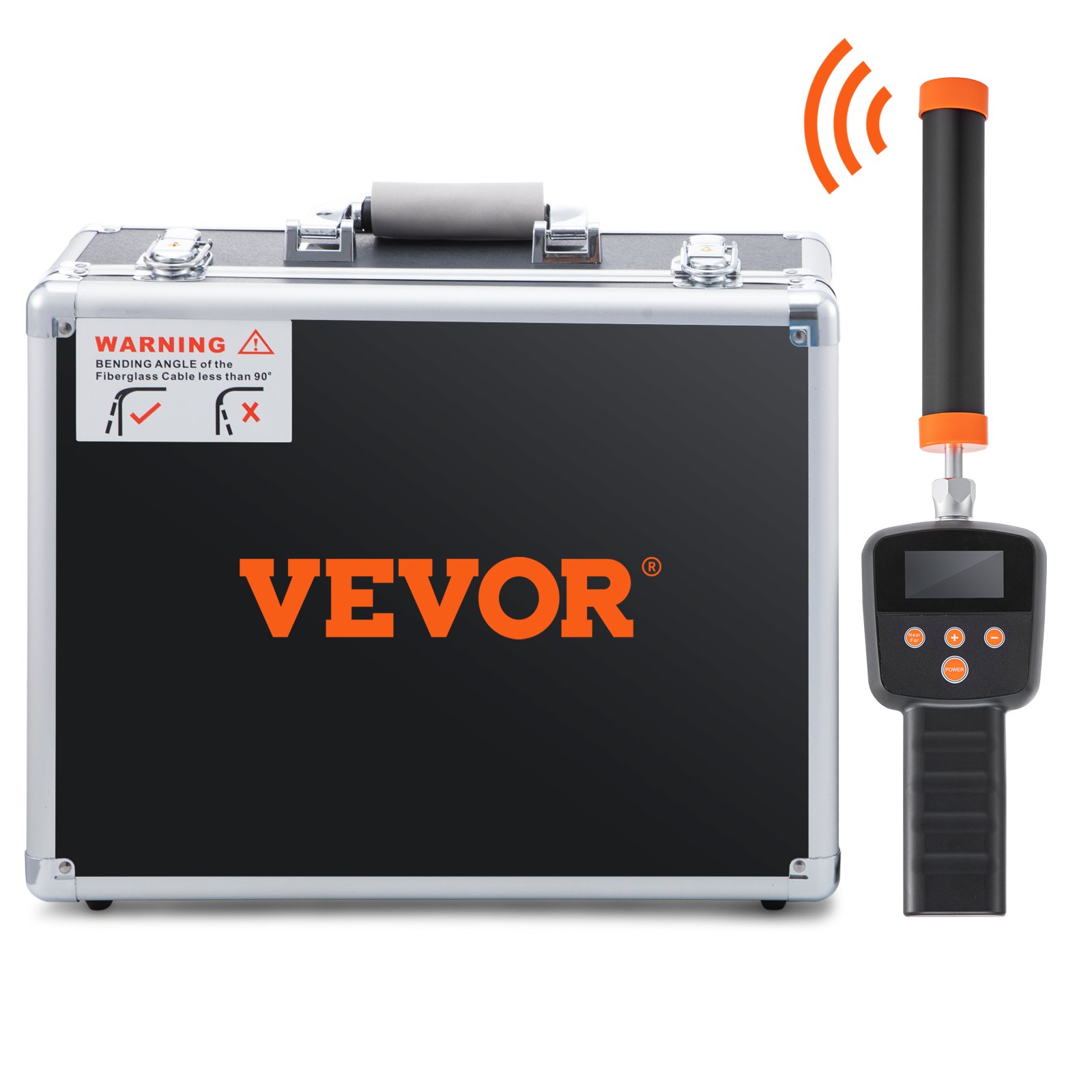 VEVOR Rioolcamera met 512Hz Tracking, 30m, 17,8cm Pijpinspectiecamera met DVR-functie, IP68 Camera met 12 verstelbare LED's, een 16GB SD-kaart voor Rioolleidingen, Huis, Rioolafvoerbuizen