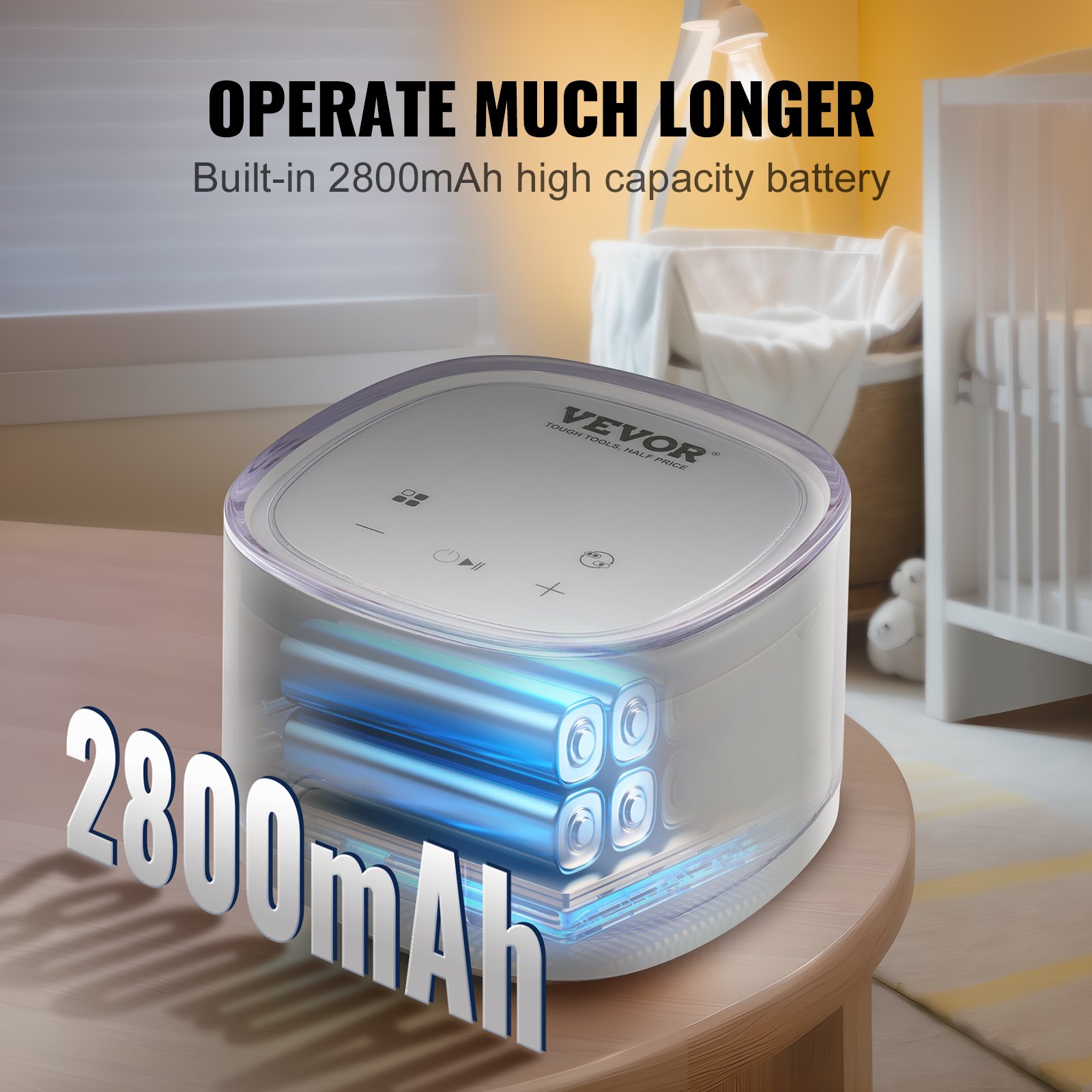 VEVOR Elektrische Dubbele Borstkolf 7W Borstkolf Borstkolf -280±20mmHg Borstvoedingskolf met 4 standen en 16 instelbare niveaus ≤45dB Ultra-stil Zorgeloos Moedermelk Afkolven Onderweg