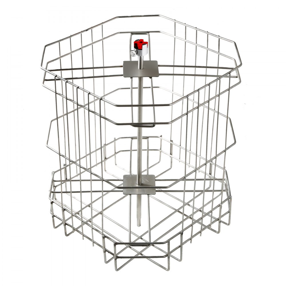 VEVOR Elektrische Honingextractor 140W Tangentiële Extractor Roestvrijstalen Honingextractor met 4/8 Frame, 45mm Honingklep, 1300RPM Elektrische Honingextractor, 48x16/23cm Honingraatformaat, Imkeraccessoires