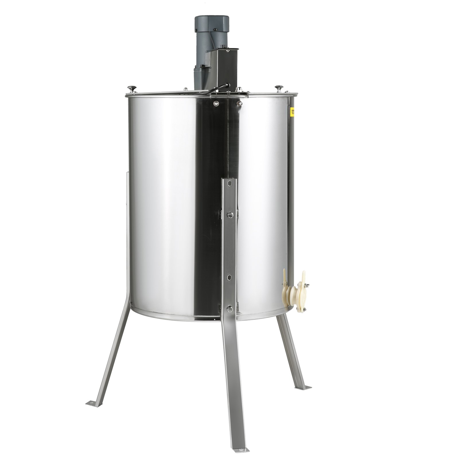 VEVOR Elektrische Honingextractor 140W Tangentiële Extractor Roestvrijstalen Honingextractor met 4/8 Frame, 45mm Honingklep, 1300RPM Elektrische Honingextractor, 48x16/23cm Honingraatformaat, Imkeraccessoires
