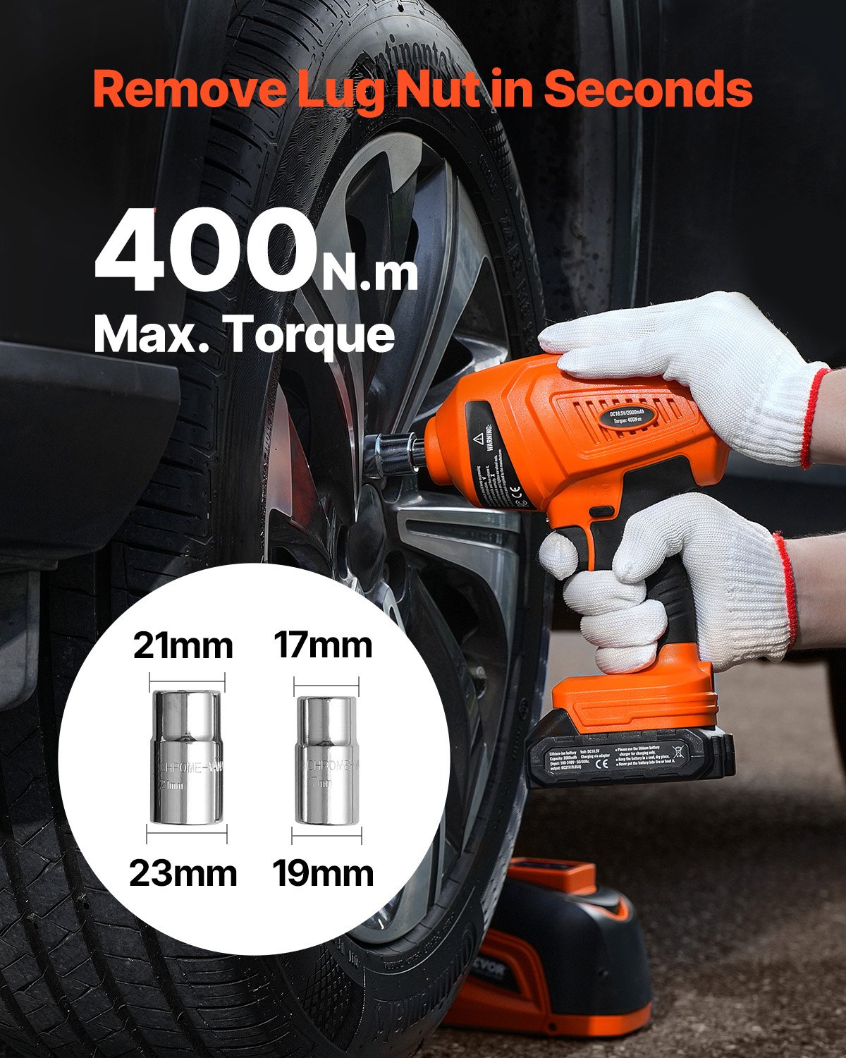 VEVOR Electric Car Jack, 5 Tons /11000 lbs, Electric Scissor Jack with Electric Impact Wrench, Tire Change Replacement with LED Light & Remote Control, Portable Jack kit for Sedan, SUV, Truck