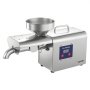VEVOR elektrische oliepers 3,75 kg/u, oliemolen 750 W, automatische oliepersmachine met warm persen van 50 °C tot 300 °C, oliemachine geschikt voor pinda's, sesam, sojabonen en amandelen, roestvrij staal