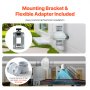 VEVOR 4 to 4.5 inch Radon Fan Installation Kit, Quiet 260CFM Radon Mitigation Fan System Kit with 2 Couplers, Pressure Indicator, Waterproof Inline Duct Fan Exhaust Fan for Indoor Outdoor Ventilation