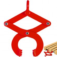 VEVOR pallettrekker, capaciteit 2 T, rode pallettrekker palletgrijper bekopening 16 cm bekhoogte 1,2 cm verstelbaar om het gebruik aan te passen