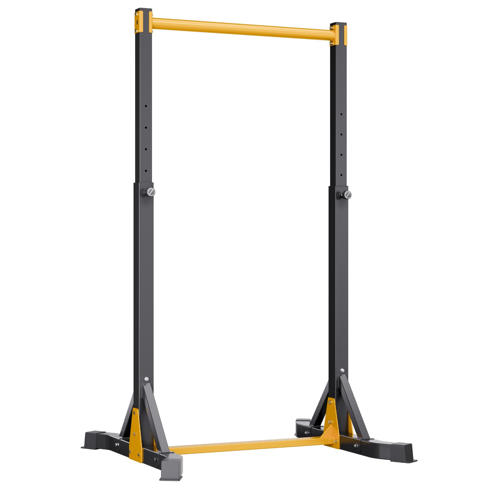 VEVOR Draagbare Pull-Up Bar Power Dip Station met een draagvermogen van 150 kg, vrijstaand met H-frame constructie en stalen buizen, 8-voudig in hoogte verstelbaar, training van armen, rug en borst