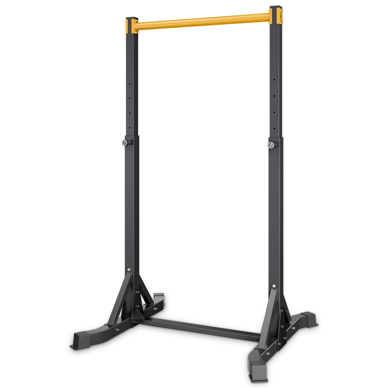 VEVOR Draagbare Pull-Up Bar Power Dip Station met een draagvermogen van 150 kg, vrijstaand met H-frame constructie en stalen buizen, 8-voudig in hoogte verstelbaar, training van armen, rug en borst