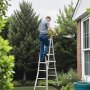 VEVOR Telescoping Ladder A Frame, 15.5 FT Compact Aluminum Extension Ladder, Multi-Function Portable Collapsible RV Ladder, Telescopic Ladder for Homework Stairs Indoor Outdoor Roof, 330lb Load