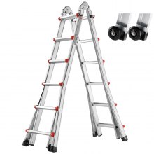 VEVOR telescopische ladder A-frame 20ft verlenging multifunctionele huiswerkladder