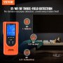 VEVOR 3 in 1 EMF Meter, 5Hz – 3.5GHz Portable Rechargeable Electromagnetic Field Radiation Detector, Digital LCD EMF Tester for EF MF RF Home Inspection